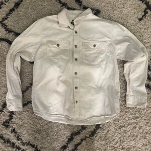 Men's White Canvas Shirt